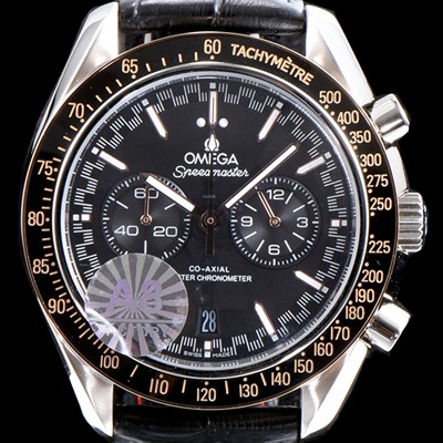 SA급 오메가 남성용 스피드마스터 329.32.44.51.01.001 레이싱 코-액시얼 마스터 크로노미터 타키미터 크로노그래프 블랙 다이얼 일본 수입산 쿼츠 무브먼트 OMG00001 xx