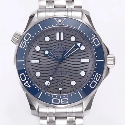 SA급 오메가 남성용 NEW 다이버300M!! 시마스터 210.30.42.20.06.001 코-액시얼 크로노미터 42MM 물결 패턴 다이얼 오토매틱 무브먼트 OMG05078 xx