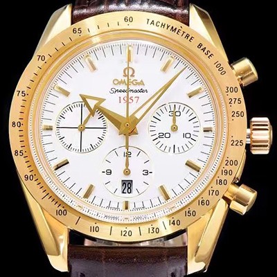 SA급 오메가 남성용 스피드마스터1957 화이트 다이얼 오토매틱 무브먼트 OMG0320 xx