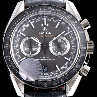 SA급 오메가 남성용 스피드마스터 329.23.44.51.06.001 레이싱 코-액시얼 마스터 크로노미터 타키미터 크로노그래프 그레이 다이얼 일본 수입산 쿼츠 무브먼트 OMG00004 xx