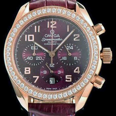 SA급 오메가 남성용 스피드마스터 퍼플 다이얼 쿼츠 OMG00009 xx