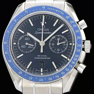 SA급 오메가 남성용 스피드마스터 크로노그래프 블루다이얼 OMG0100 xx