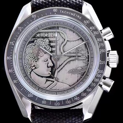 SA급 오메가 남성용 스피드마스터 그레이 다이얼 핸드 와인딩 무브먼트 OMG0010 xx