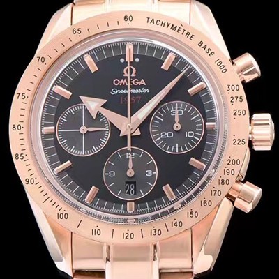 SA급 오메가 남성용 스피드 마스터 블랙 다이얼 오토매틱 무브먼트 OMG0013 xx