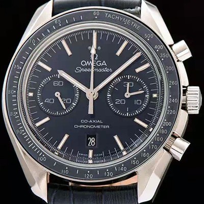 SA급 오메가 남성용 스피드마스터 크로노그래프 네이비 다이얼 블루다이얼 OMG0155 xx
