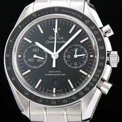 SA급 오메가 남성용 스피드마스터 크로노그래프 블랙다이얼 블랙베젤 OMG0102 xx