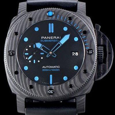 SA급 파네라이 남성용 서브멀시브 PAM01616 오토매틱 Cal.P9010 타입 47mm 카본제질 블랙 다이얼 pan5222 xx