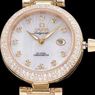 SA급 오메가 여성용 드빌 화이트 다이얼 오토매틱 무브먼트 OMG0305 xx