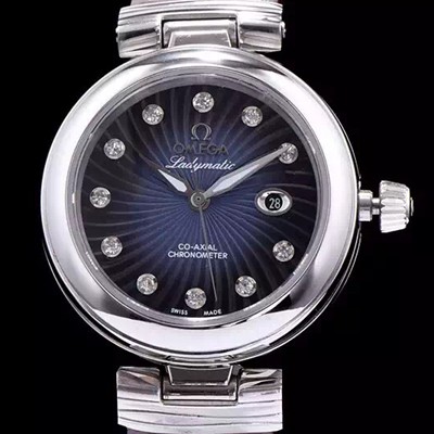 SA급 오메가 여성용 드빌 다크 블루 다이얼 오토매틱 무브먼트 OMG0304 xx