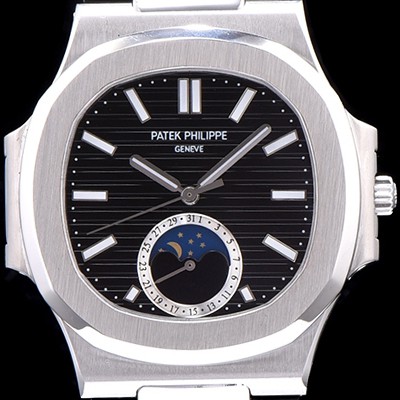 SA급 파텍필립 남성용 노틸러스 블랙 다이얼 오토매틱 무브먼트 PAT0231 xx