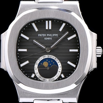 SA급 파텍필립 남성용 노틸러스 그레이 다이얼 오토매틱 무브먼트 PAT0232 xx