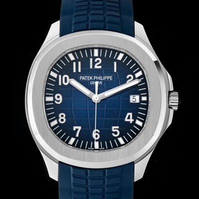 SA급 파텝필립 남성용 아아쿠아넛 럭셔리 스포츠워치 Ref. 5168G-001 42mm 오토매틱 Cal.26-330 타입 블루 엠보싱 다이얼 pat2223 xx