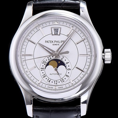 SA급 파텍필립 남성용 그렌드 컴플리케이션 클래식 문페이즈 화이트 다이얼 오토매틱 무브먼트 PAT0210 xx