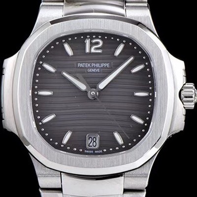 SA급 파텍필립 남성용 노틸러스 7018/1A-010 그레이 다이얼 브레이슬릿 오토매틱 무브먼트 PAT40040 xx