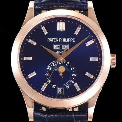 SA급 파텍필립 남성용 컴플리케이션 5396R-015 에뉴얼 캘린더 39MM UP!! 데이-데이트 문페이즈 바게트 컷 다이아몬드 인덱스 네이비 다이얼 Cal.324 S C 오토매틱 무브먼트 PAT0110 xx