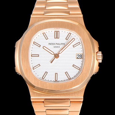 SA급 파텍필립 남성용 노틸러스 5711J  암스테르담 빈티지 18k로즈골드 Cal.324 S C타입무브 오토매틱 40미리 화이트다이얼 PAT73824 xx