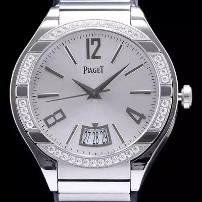 SA급 피아제 남성용 폴로 화이트 실버다이얼 오토매틱 무브먼트 PIA4235 xx