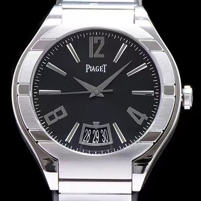 SA급 피아제 남성용 폴로 블랙 다이얼 오토매틱 무브먼트 PIA4230 xx