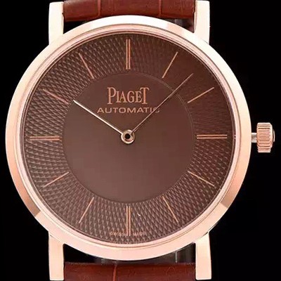 SA급 피아제 남성용 피아제 G0A37127 알티플래노 울트라-씬 빈티지 모델 18k로즈골드 브라운 & 텍스쳐 다이얼 스위스 ETA 2824-A2오토매틱 무브먼트 PIA4201 xx