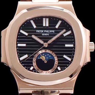 SA급 파텍필립 남성용 노틸러스 5726A-001 로즈골드 블랙 다이얼 오토매틱 무브먼 PAT421 xx