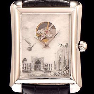 SA급 피아제 남성용 엠퍼라도 화이트 다이얼 오토매틱 무브먼트 PIA4202 xx