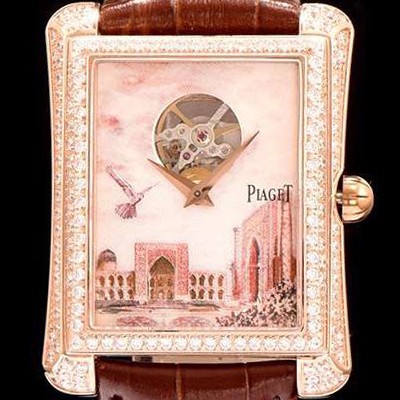 SA급 피아제 남성용 엠퍼라도 화이트 다이얼 오토매틱 무브먼트 PIA4204 xx