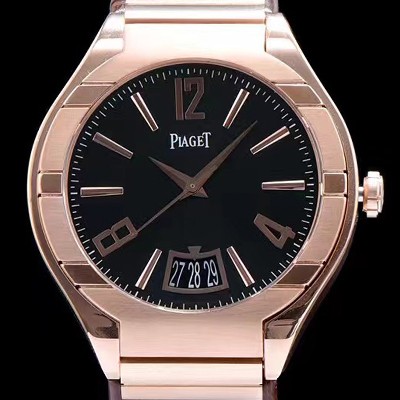 SA급 피아제 남성용 폴로 블랙 다이얼 오토매틱 무브먼트 PIA4231 xx