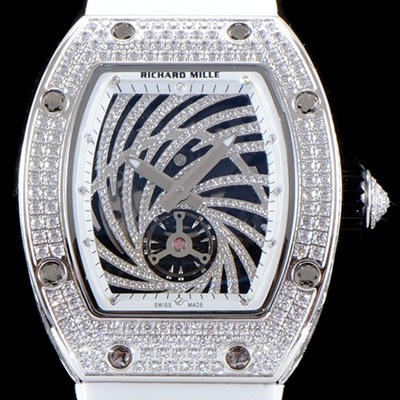 SA급 리차드밀레 여성 컬렉션 RM51-02 투르비용 다이아몬드 트위스터 워치!! 수공 맞물림 형식의 쥬얼세팅 스켈레톤 다이얼 오토매틱 무브먼트 RIC0244 xx