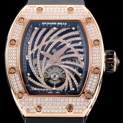 SA급 리차드밀레 여성 컬렉션 RM51-02 투르비용 다이아몬드 트위스터 워치!! 수공 맞물림 형식의 쥬얼세팅 스켈레톤 다이얼 오토매틱 무브먼트 RIC0242 xx