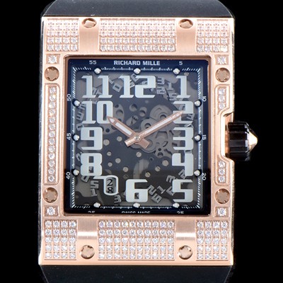 SA급 리차드밀레 남성용 최신버전 리차드밀 RM016 다이아몬드 엑스트라 플랫!! 수공 맞물림 형식의 쥬얼세팅 스켈레톤 다이얼 오토매틱 무브먼트 RIC0200 xx