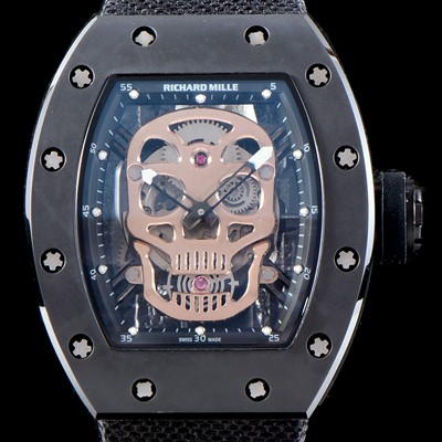 SA급 리차드밀레 남성용 리차드밀레 RM52-01 뚜르비용 스컬 워치 스켈레톤&해골무늬 다이얼 오토매틱 무브먼트 RIC0405 xx