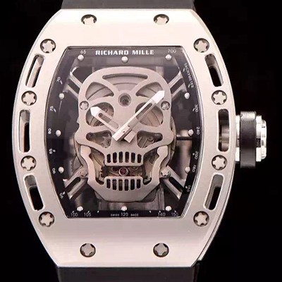 SA급 리차드밀레 남성용 리차드밀레 RM052 뚜르비용 스컬 워치 스켈레톤&해골무늬 다이얼 오토매틱 무브먼트 RIC0401 xx