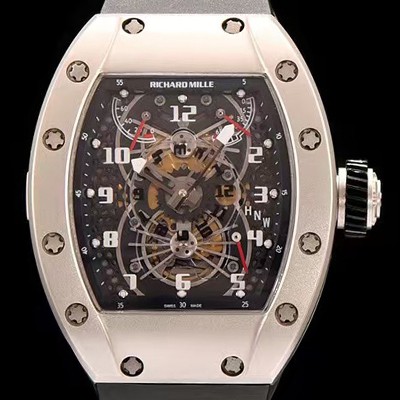 SA급 리차드밀레 남성용 RM022 스켈레톤 다이얼 블랙 러버 스트랩 오토매틱 무브먼트 RIC0401 xx