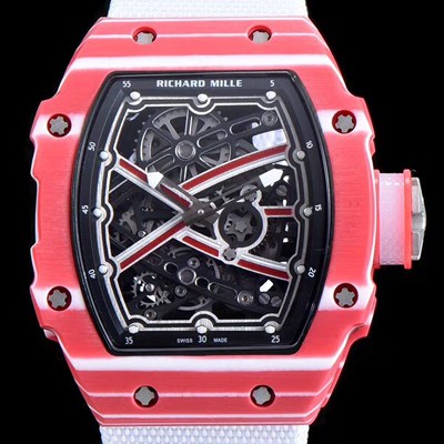 SA급 리차드밀레 남성용 RM67-02 하이 점프 무타즈 에사 바르심 스켈레톤 다이얼 오스트리아 산 신형 화이트 우레탄러버밴드 오토매틱 무브먼트 RIC0441 xx