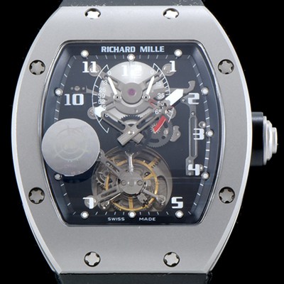 SA급 리차드밀레 남성용 최초의 모델 RM001 투르비용 컬렉션UP!! 새틴 폴리쉬드 블랙&스켈레톤 다이얼 아시안 투어빌론 탑재 무브먼트 RIC0402 xx