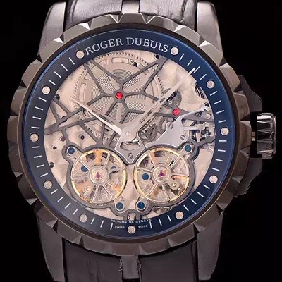 SA급 로저드뷔 남성용 스켈레톤 다이얼 아시안 오토매틱 ROG4240 xx