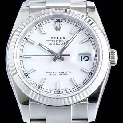 SA급 로렉스 남성용 데이져스트 116200-72600 업그레이드 VIP 타입!! 심플한 디자인 인기베스트 화이트 다이얼 스틱 야광 인덱스 스틸 브레이슬릿 ROL0300 xx