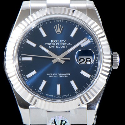 SA급 로렉스 남성용 GM 904L스틸 업!! 데이져스트 126334 네이비 썬더스트 다이얼 브레이슬릿 오토매틱 무브먼 ROL0014 xx