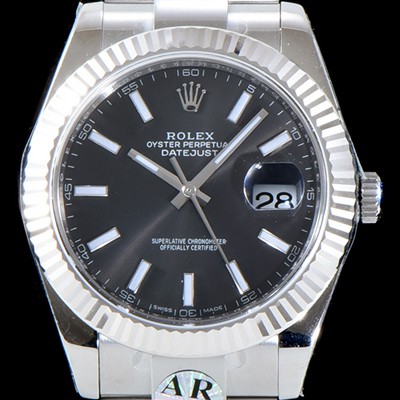 SA급 로렉스 남성용 GM 904L스틸 업!! 데이져스트 126334 다크 로디움 다이얼 브레이슬릿 오토매틱 무브먼 ROL0010 xx