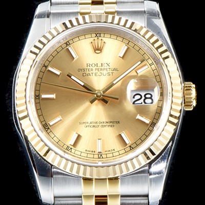 SA급 로렉스 남성용 1:1퀄리티!! 데이져스트 116233 오이스터 36mm 18K 옐로우골드 샴페인 다이얼 쥬빌리 브레이슬릿 칼리버 3135타입 오토매틱 무브먼트 ROL0301 xx