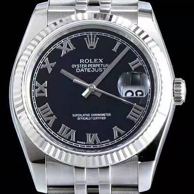 SA급 로렉스 남성용 데이져스트 116234-0086 심플한 디자인 인기베스트 블랙 다이얼 로마 인덱스 스틸 브레이슬릿 ROL0305 xx