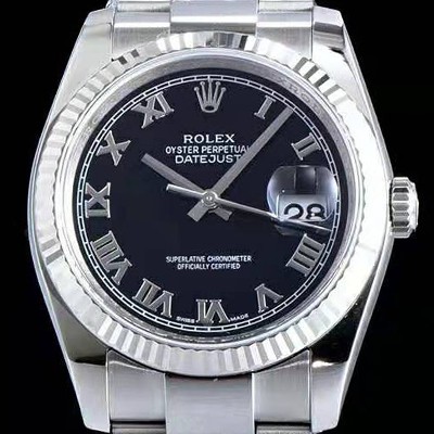 SA급 로렉스 남성용 데이져스트 116234-0086 심플한 디자인 인기베스트 블랙 다이얼 로마 인덱스 스틸 브레이슬릿 ROL0334 xx