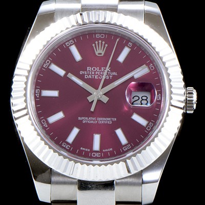 SA급 로렉스 남성용 데이져스트 116334-72210 퍼플 다이얼 스위스 2836 오토매틱 무브먼트 ROL0110 xx