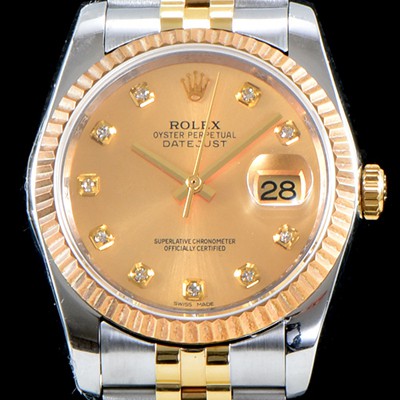 SA급 로렉스 남성용 데이터 제스트 116233 골드 다이얼 2836-2 오토매틱 무브먼트 ROL0125 xx