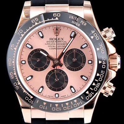 SA급 로렉스 남성용 데이토나 m116515ln-0013 코스모그라프 최신버전 업그레이드형!! 크로노그래프 로즈골드 다이얼 야광 인덱스 오토매틱 무브먼트 ROL0333 xx