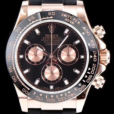 SA급 로렉스 남성용 데이토나 M116515ln-0012 코스모그라프 최신버전 업그레이드형!! 크로노그래프 블랙 다이얼 야광 인덱스 오토매틱 무브먼트 ROL0332 xx