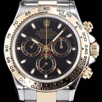 SA급 로렉스 남성용 최상급 퀄리티 데이토나 116503 18K 옐로골드 포금 제품!! 크로노그래프 18K 옐로골드 투톤 콤비 블랙 다이얼 오토매틱 무브먼트 ROL0304 xx