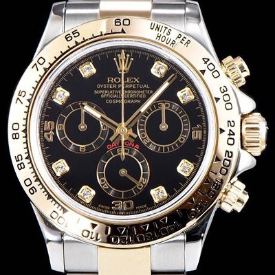 SA급 로렉스 남성용 최상급 퀄리티 데이토나 116503 18K 옐로골드 포금 제품!! 크로노그래프 쥬얼 다이아몬드 인덱스 18K 옐로골드 투톤 콤비 제품 블랙 다이얼 오토매틱 무브먼트 ROL0301 xx