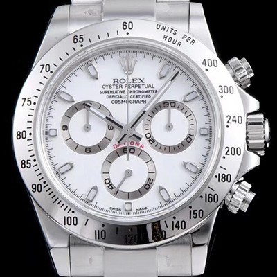SA급 로렉스 남성용 VIP타입 코스모그래프 데이토나 116520-78590 출시!!오이스터 18K 화이트 골드 화이트 다이얼 ETA 7750B-2 크로노그래프 오토매틱 무브먼트 ROL0004 xx