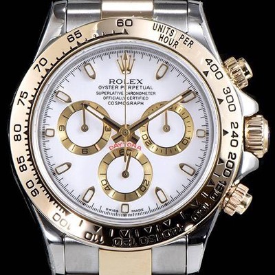 SA급 로렉스 남성용 최상급 퀄리티 데이토나 116503 18K 옐로골드 포금 제품!! 크로노그래프 18K 옐로골드 투톤 콤비 화이트 다이얼 오토매틱 무브먼트 ROL0310 xx